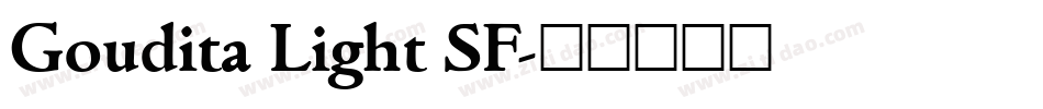 Goudita Light SF字体转换